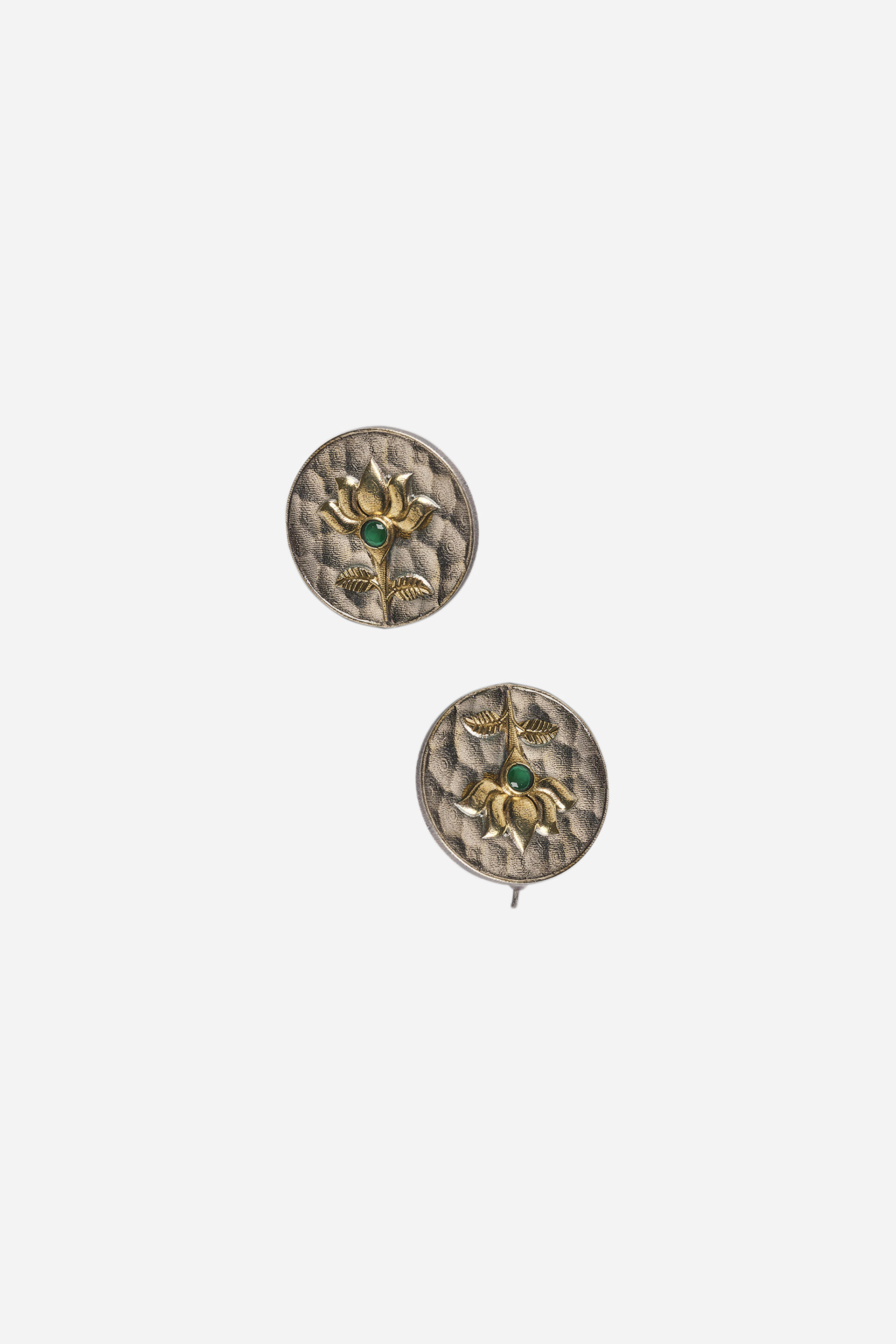 Lotus Coin Earrings, , image 2